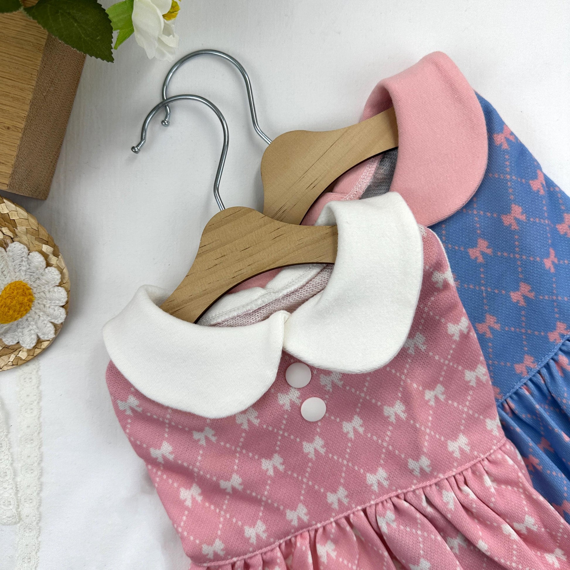 Bow Collar Dress, S-XL, Small Dog Clothes, Dog Dress, Dog Wedding, Dog Luxury Dress, NKPUP - NKpup