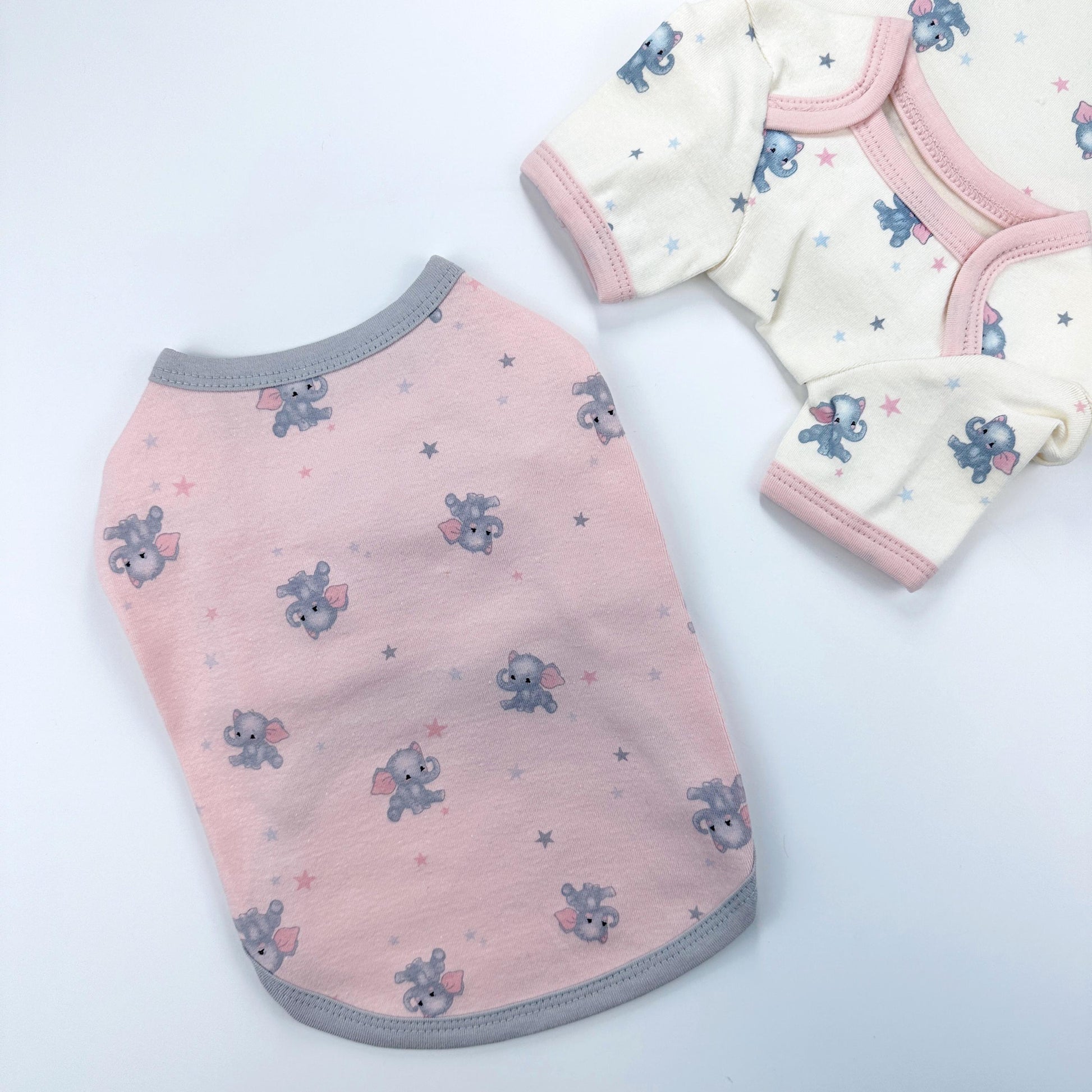 Sweet Elephant Print Shirt, XS-2XL, Dog-Tee, Dog T-shirt, Dog Top, Dog Clothing | NKPUP - NKpup