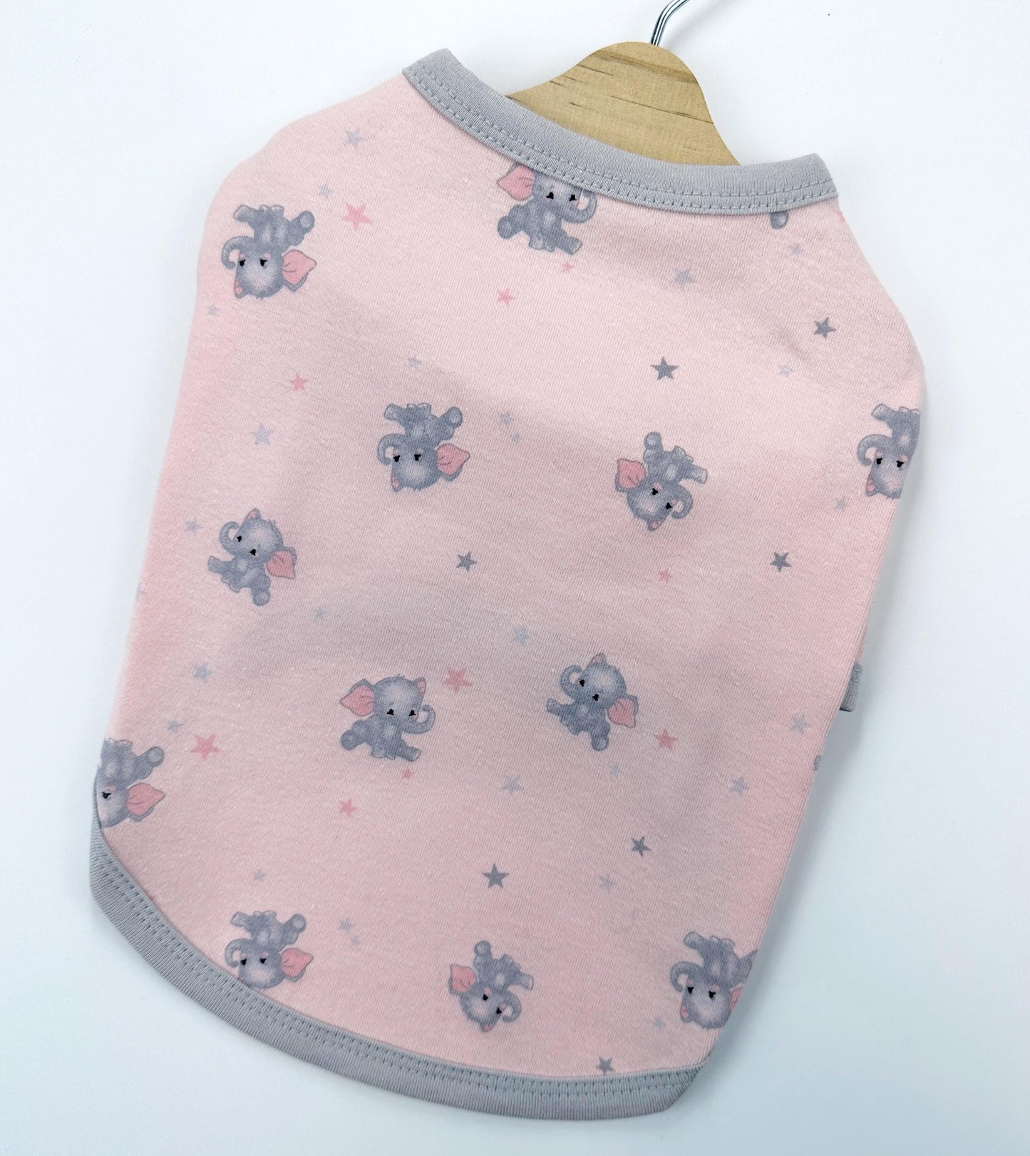 Sweet Elephant Print Shirt, XS-2XL, Dog-Tee, Dog T-shirt, Dog Top, Dog Clothing | NKPUP - NKpup