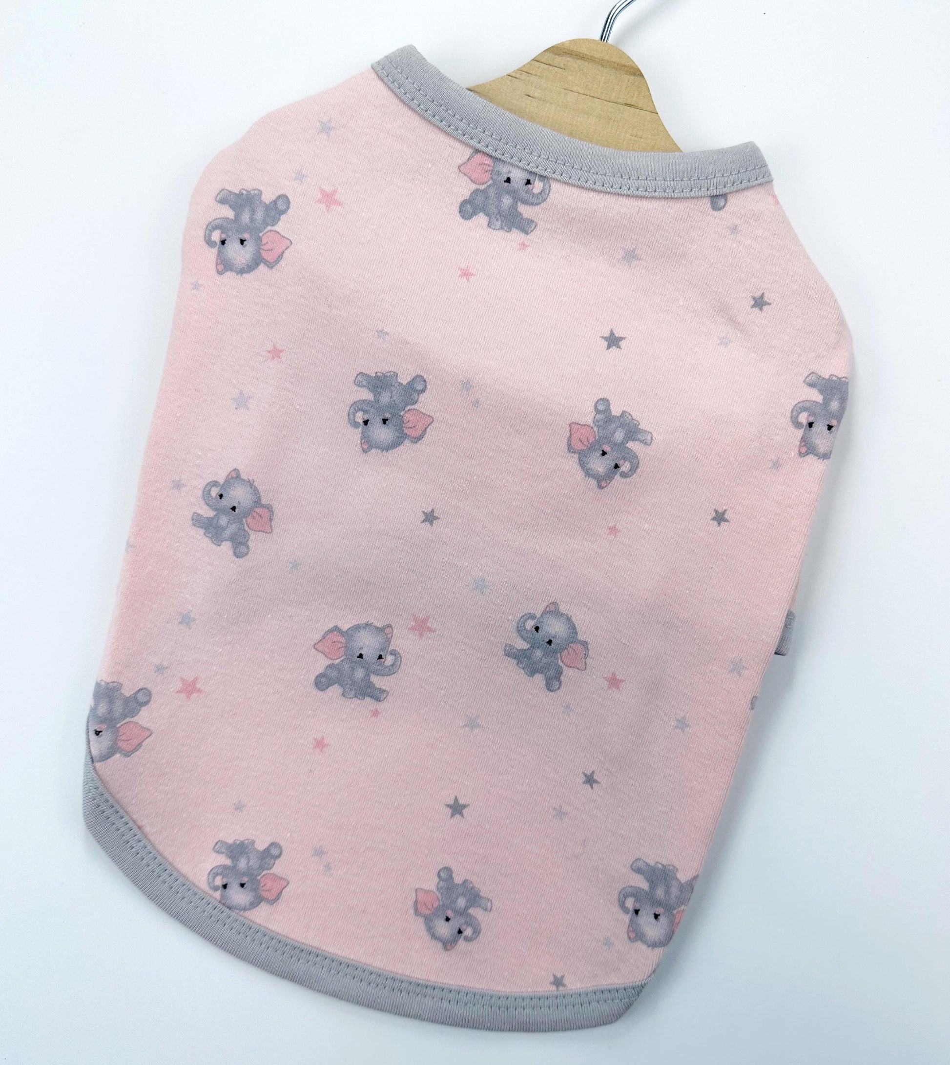 Sweet Elephant Print Shirt, XS-2XL, Dog-Tee, Dog T-shirt, Dog Top, Dog Clothing | NKPUP - NKpup