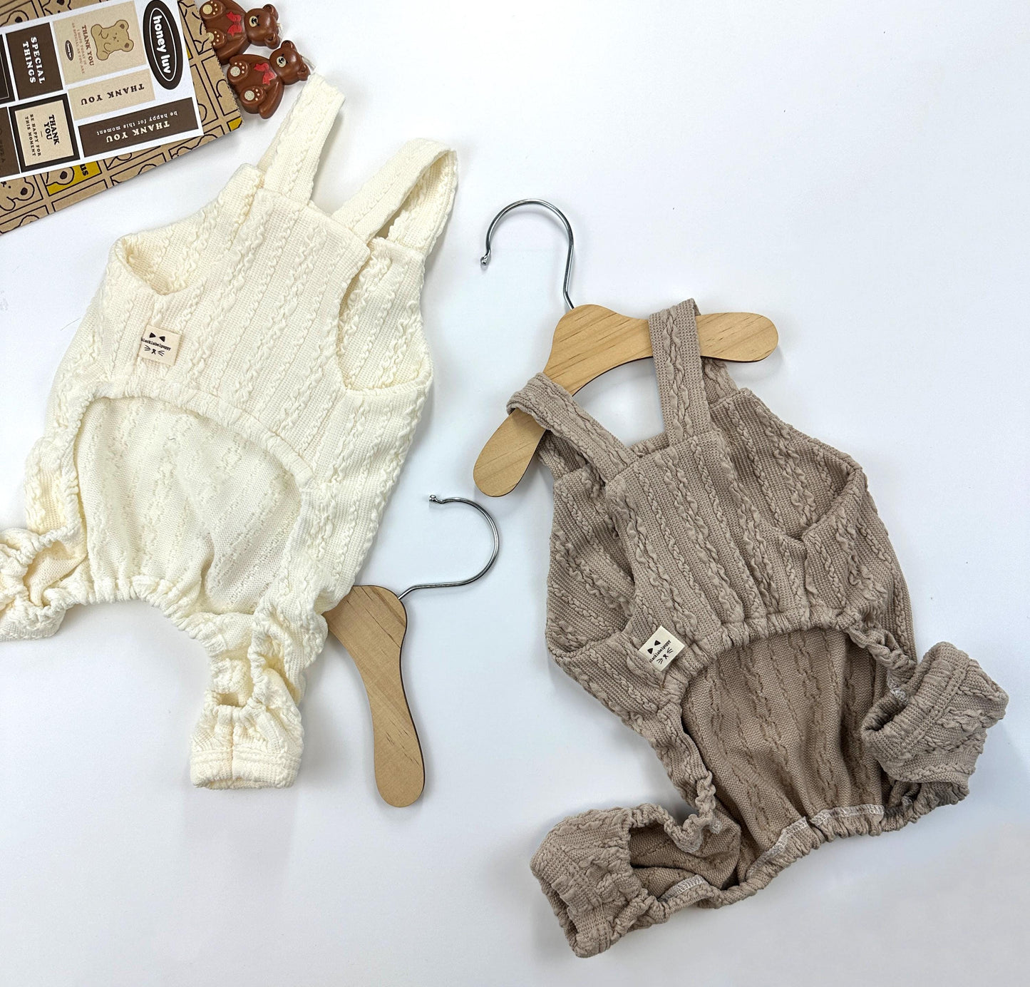 Teddy Knit Overall, XS-2XL, Pet Pants, Dog Jumpsuit, Dog Winter Outfit, Dog Fashion - NKpup