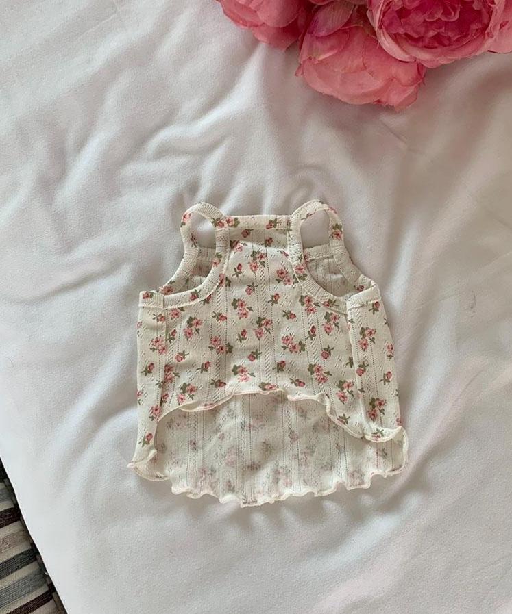 Rose Floral Eyelet Shirt&Dress, S-2XL, Dog Skirt, Dog Top, Dog Clothing, Dog Fashion, Dog Apparel - NKpup
