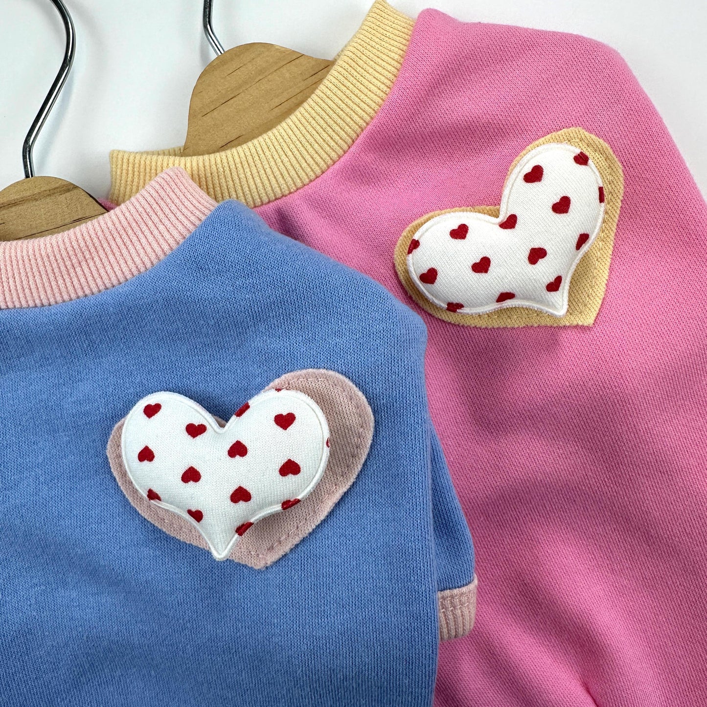 Sweet Heart Patch Sweatshirt, S-2XL, Small Dog Clothes, Dog Essential Tee, Dog T-shirts, Dog Top, NKPUP - NKpup