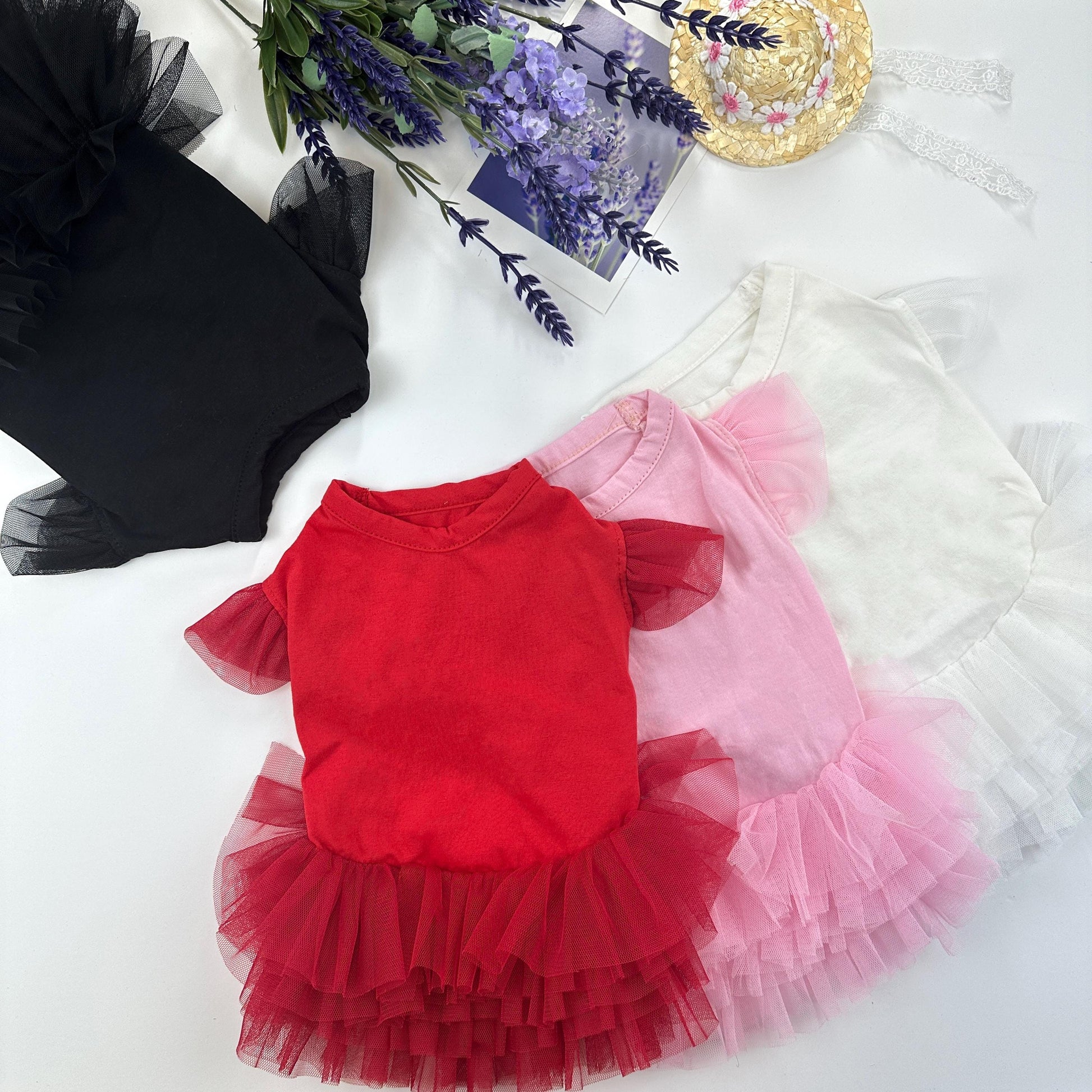 Classic Tulle Skirt Dress, S-XL, Dog Luxury dress, Dog Top, Dog Clothing, Small Dog Clothes, NKPUP - NKpup