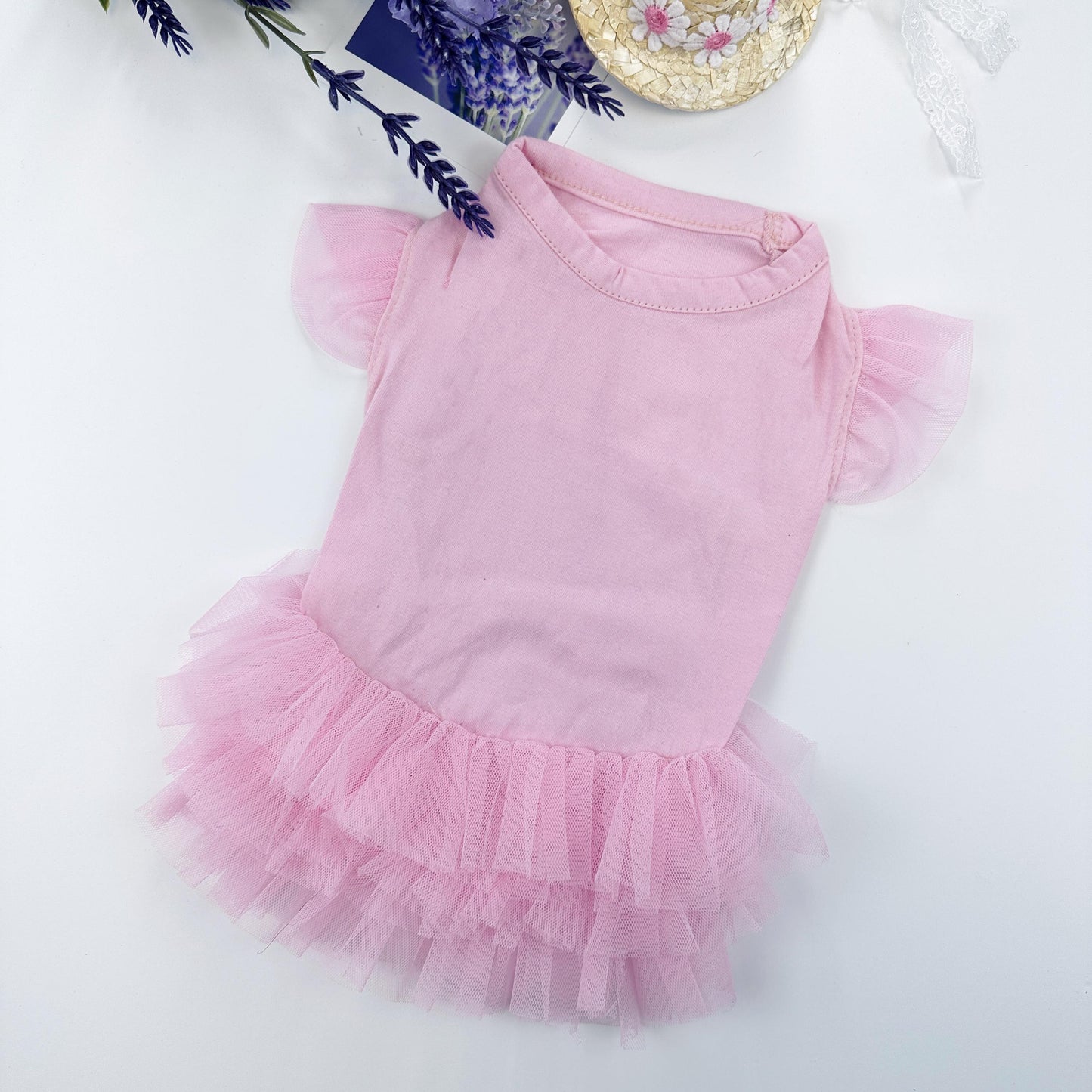 Classic Tulle Skirt Dress, S-XL, Dog Luxury dress, Dog Top, Dog Clothing, Small Dog Clothes, NKPUP - NKpup