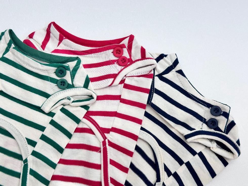 Classic Stripe Button Shirt, XS-2XL, Small Dog Clothes, Dog Essential Tee, Dog T-shirts, Dog Top, NKPUP - NKpup