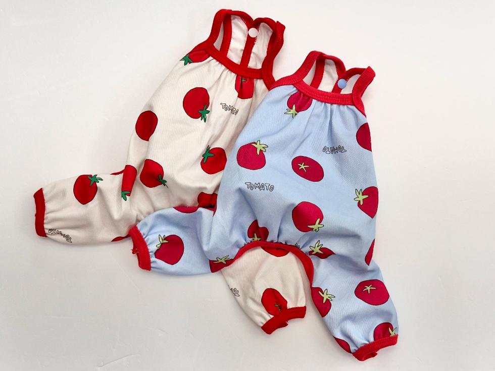 Tomato Print Overall, S-2XL, Dog Romper, Dog Jumpsuit, Dog Pants, Small Dog Clothes, Dog Apparel, NKPUP - NKpup