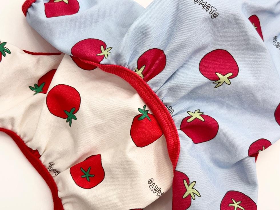 Tomato Print Overall, S-2XL, Dog Romper, Dog Jumpsuit, Dog Pants, Small Dog Clothes, Dog Apparel, NKPUP - NKpup