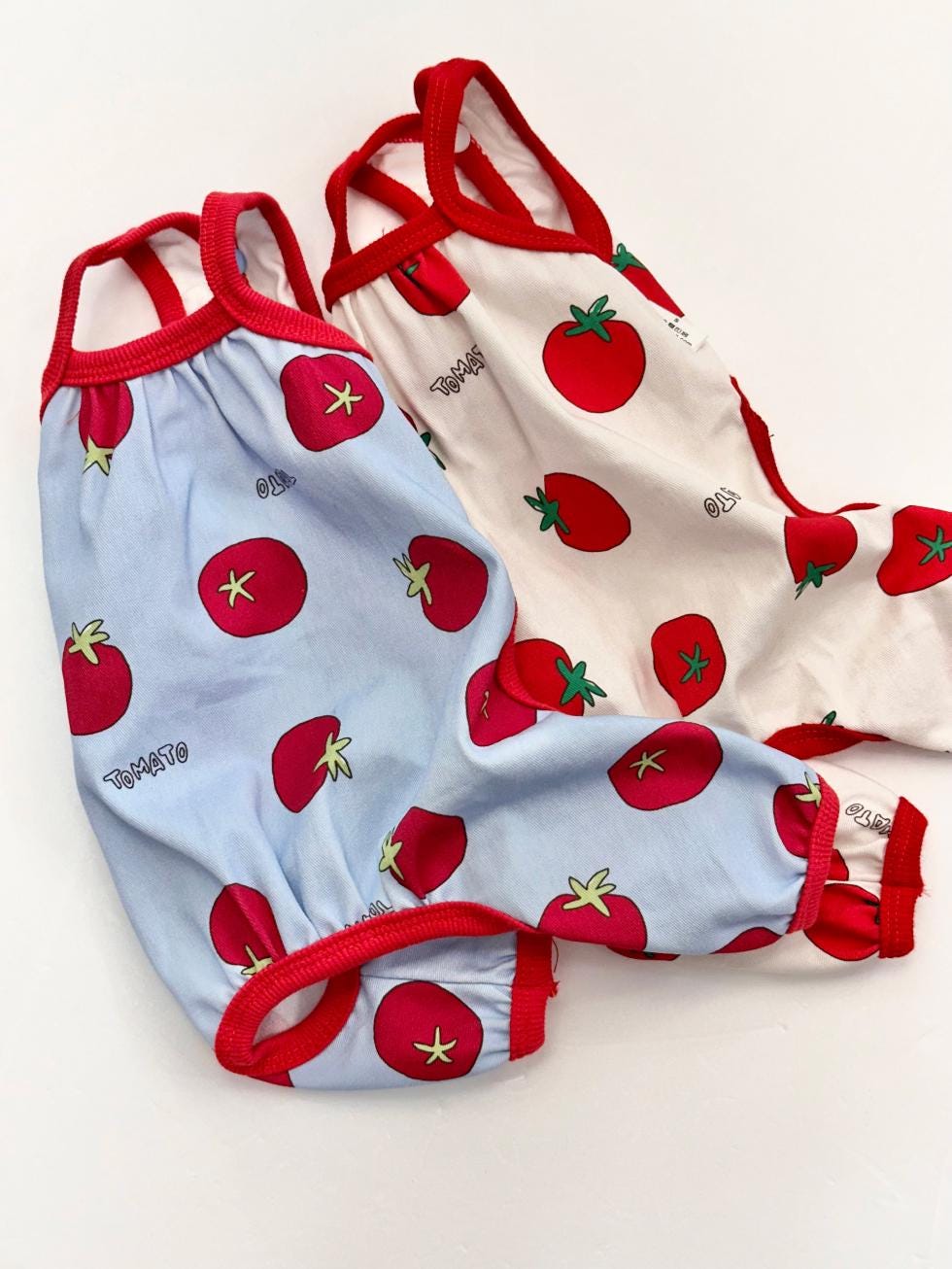 Tomato Print Overall, S-2XL, Dog Romper, Dog Jumpsuit, Dog Pants, Small Dog Clothes, Dog Apparel, NKPUP - NKpup