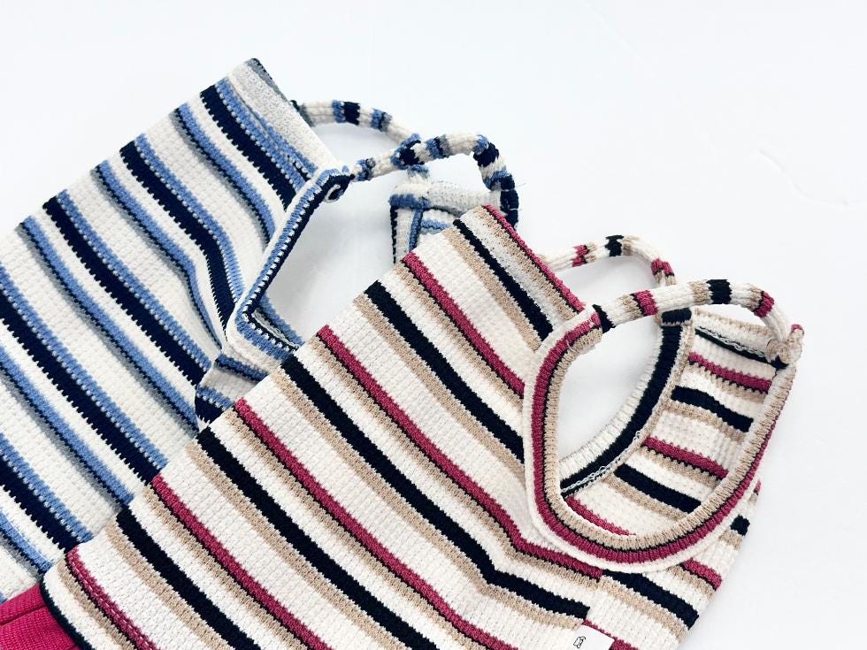 Ribbed Stripe Dress, XS-2XL, Dog dress, Dog Top, Dog Clothing, Small Dog Clothes, NKPUP - NKpup
