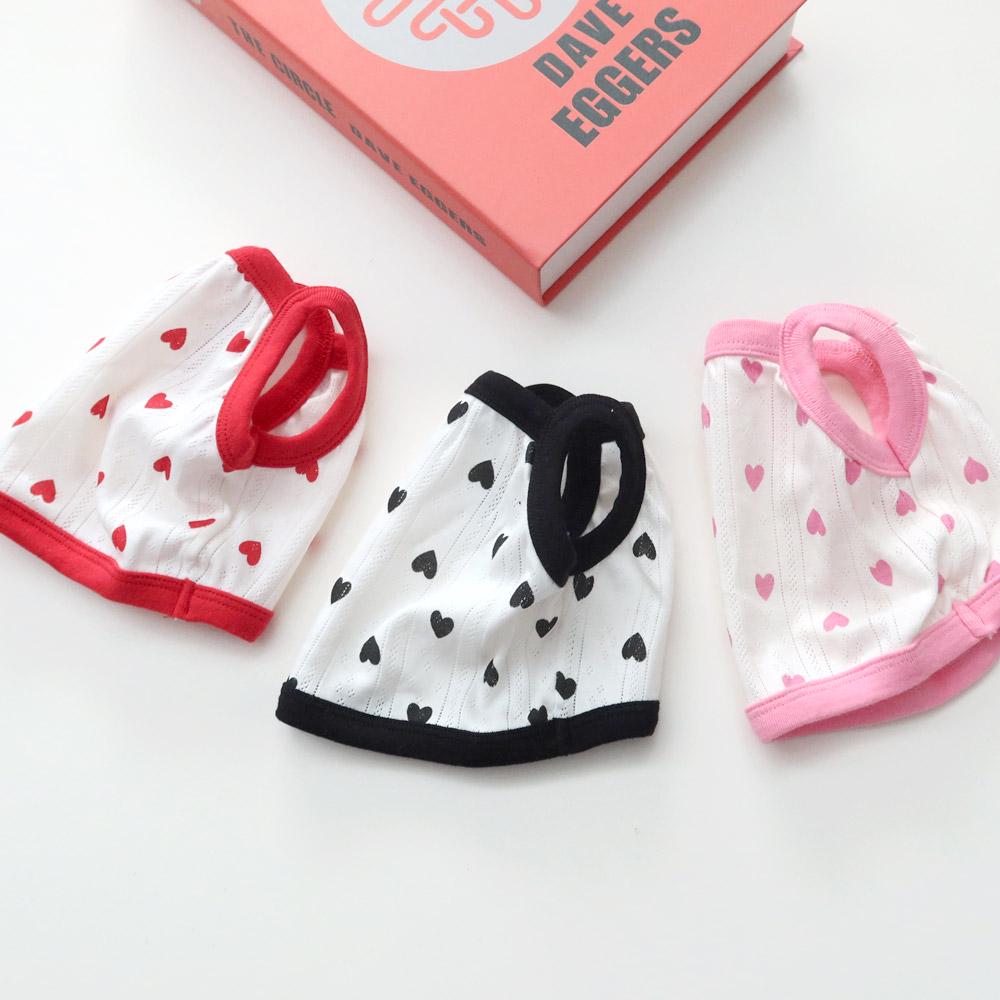 Heart Eyelet Crop Top, S-XL, Small Dog Clothes, Dog Summer Top, Dog Cute Top, Gift for Furry Friends, NKPUP - NKpup