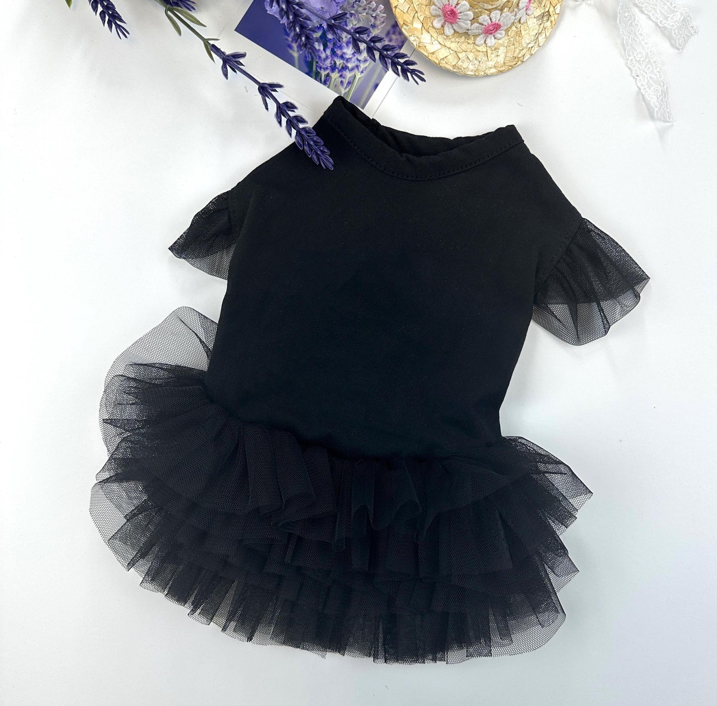 Classic Tulle Skirt Dress, S-XL, Dog Luxury dress, Dog Top, Dog Clothing, Small Dog Clothes, NKPUP - NKpup