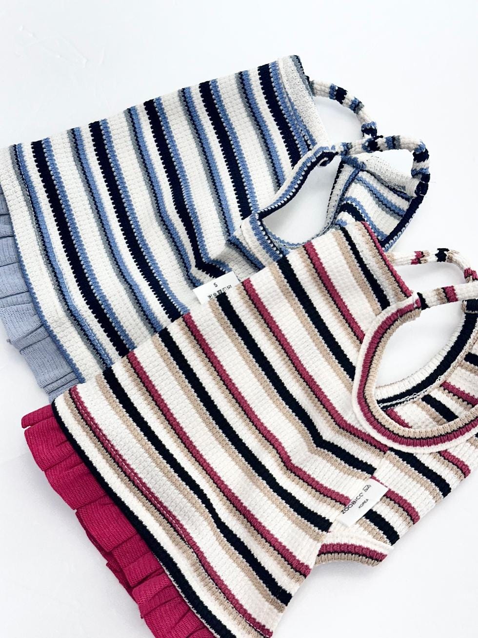 Ribbed Stripe Dress, XS-2XL, Dog dress, Dog Top, Dog Clothing, Small Dog Clothes, NKPUP - NKpup