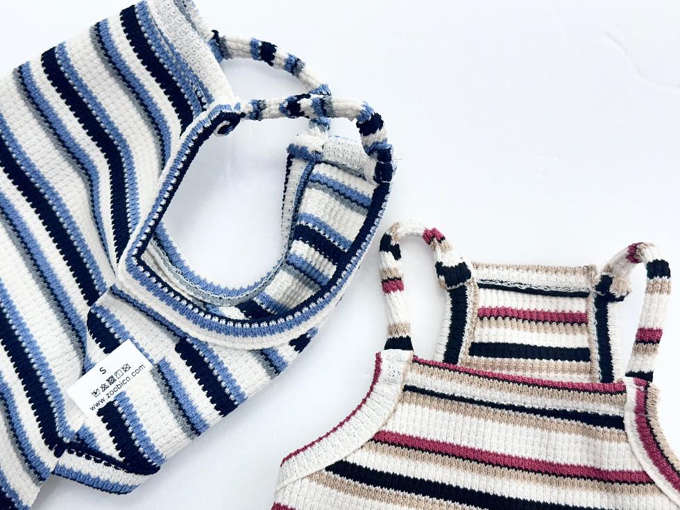 Ribbed Stripe Dress, XS-2XL, Dog dress, Dog Top, Dog Clothing, Small Dog Clothes, NKPUP - NKpup