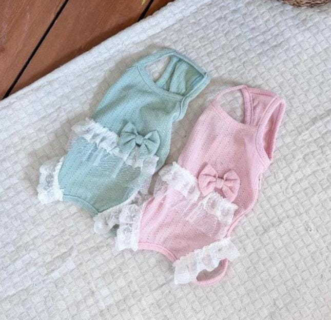 Lace Bow Overall, XS-2XL, Pet Pants, Dog Jumpsuit, Dog Winter Outfit, Dog Fashion - NKpup