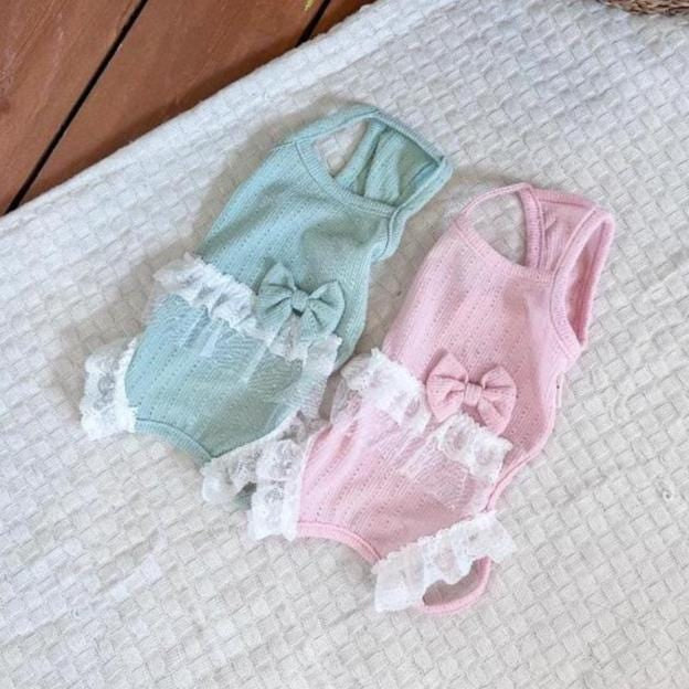 Lace Bow Overall, XS-2XL, Pet Pants, Dog Jumpsuit, Dog Winter Outfit, Dog Fashion - NKpup