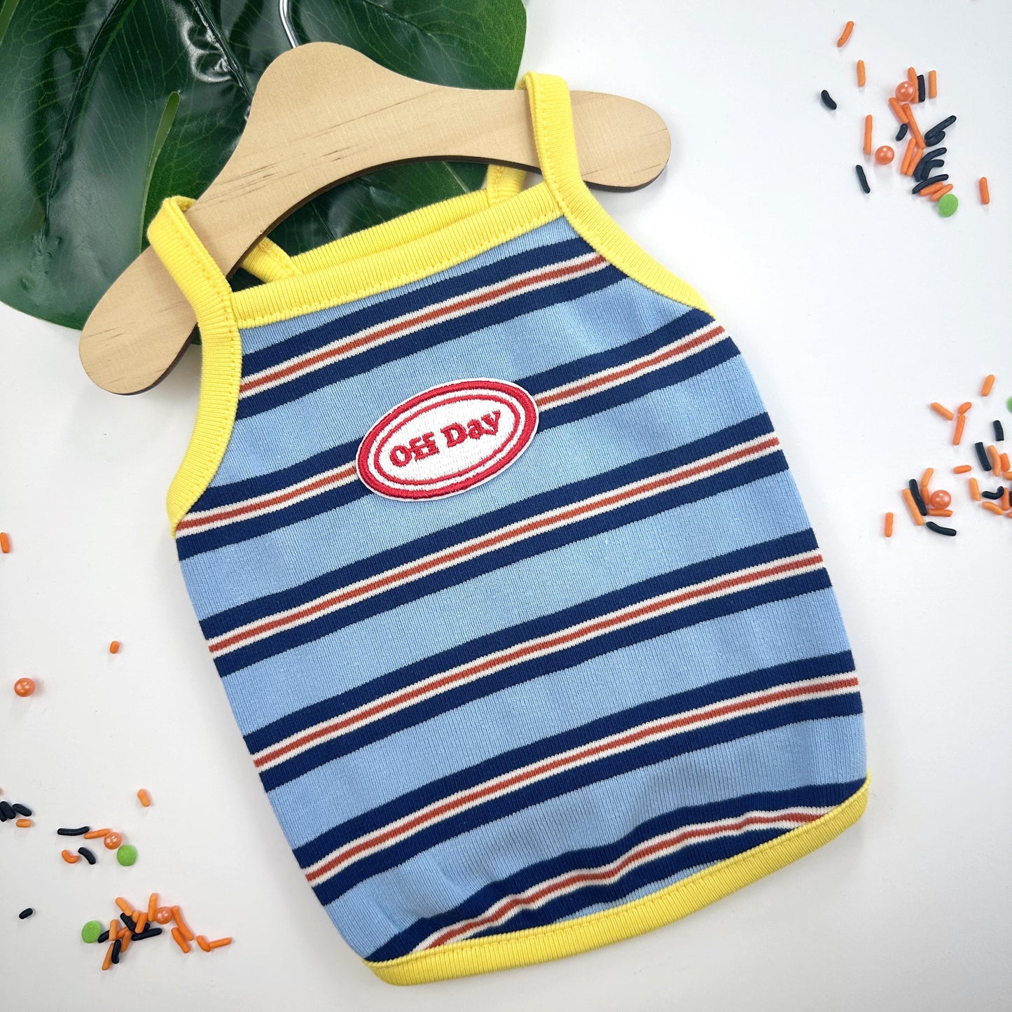 Off Day Stripe Tank Top, S-XL, Small Dog Clothes, Dog Summer Top, Dog Cute Top, Gift for Furry Friends, NKPUP - NKpup