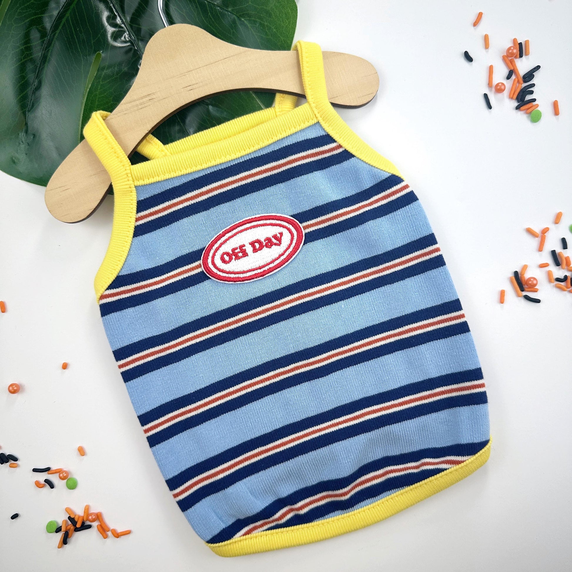 Off Day Stripe Tank Top, S-XL, Small Dog Clothes, Dog Summer Top, Dog Cute Top, Gift for Furry Friends, NKPUP - NKpup