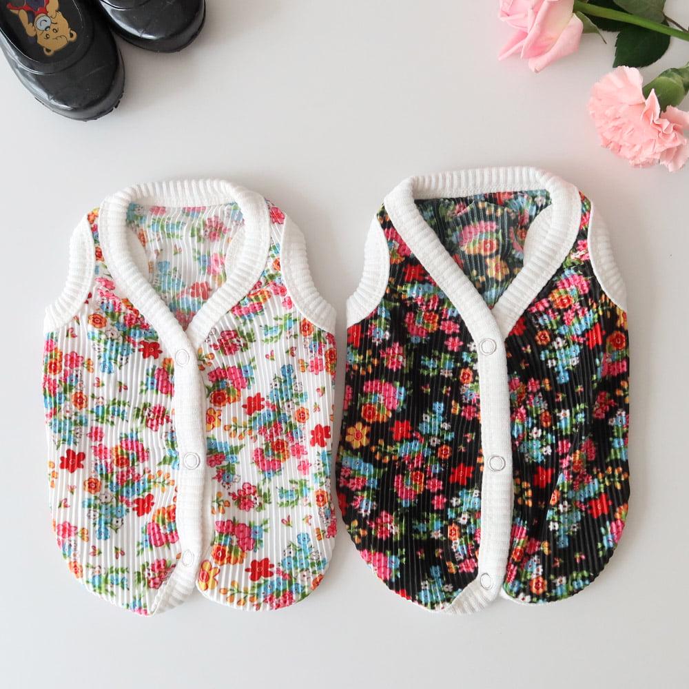 Ribbed Floral Cozy Vest, S-2XL, Pet Clothing, Dog-Vest, Dog Jacket, Dog Fashion, Dog Apparel, Pet Clothing - NKpup