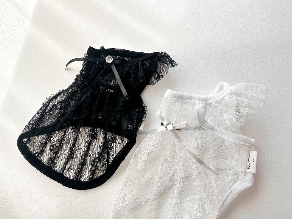 Lace Sheer Princess Mesh Top, XS-2XL, Small Dog Clothes, Dog Dress, Dog Wedding, Dog Cute Outfit, Pet Clothing, NKPUP - NKpup