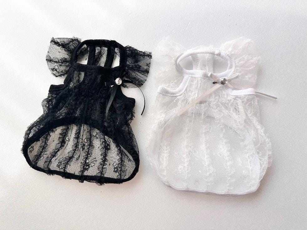 Lace Sheer Princess Mesh Top, XS-2XL, Small Dog Clothes, Dog Dress, Dog Wedding, Dog Cute Outfit, Pet Clothing, NKPUP - NKpup