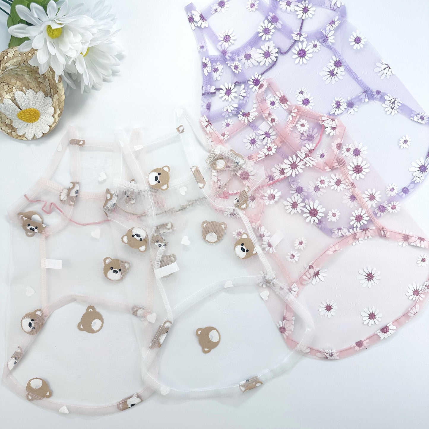 Sheer Mesh Top, S-3XL, Dog-Tee, Dog Clothes, Dog Top, Dog Clothing, Dog Summer Top - NKpup