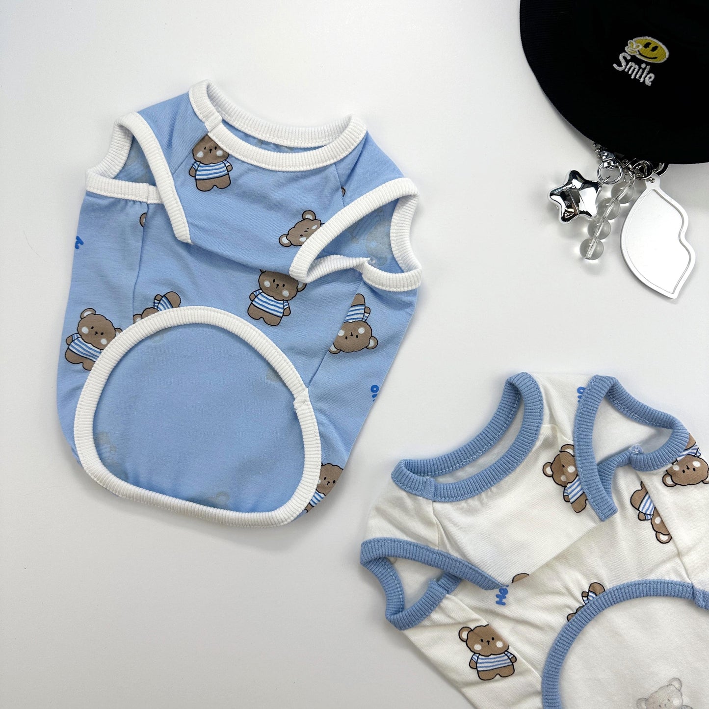 Hello Teddy Top, S-4XL, Small Dog Clothes, Cotton Shirt, Dog-Tee, Dog T-shirt, Dog Top, NKPUP - NKpup