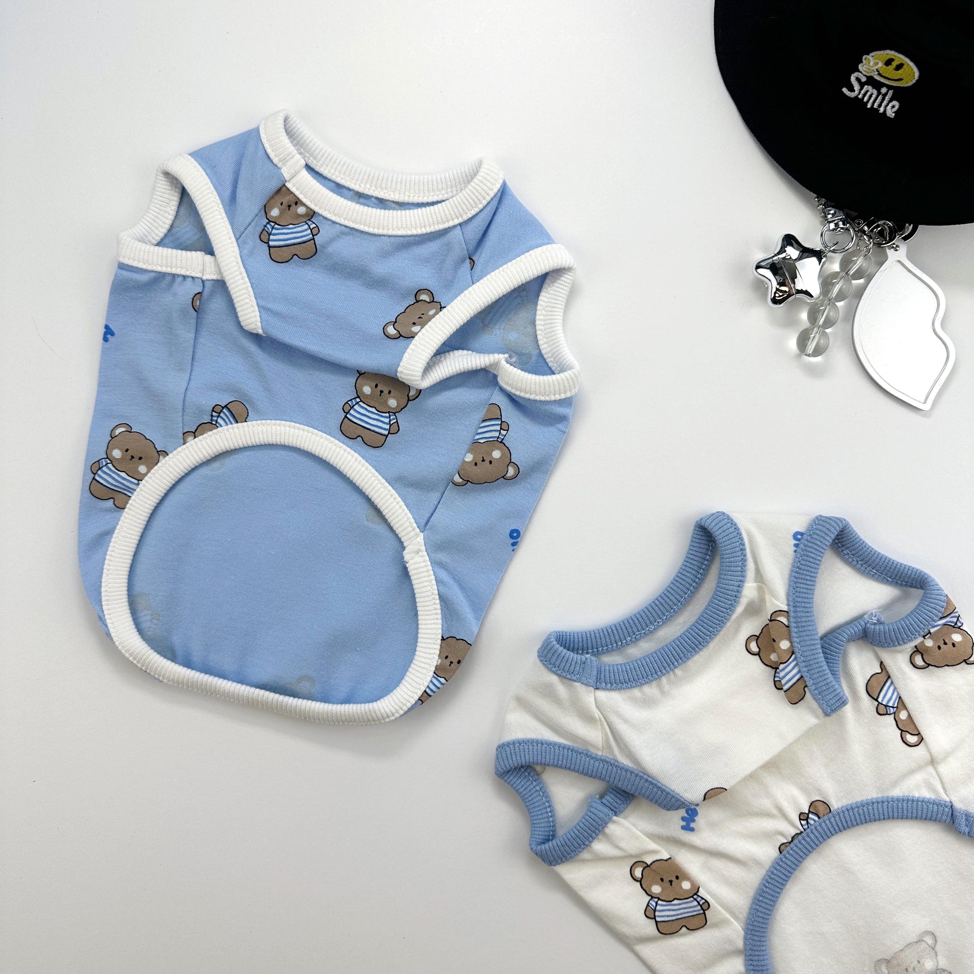 Hello Teddy Top, S-4XL, Small Dog Clothes, Cotton Shirt, Dog-Tee, Dog T-shirt, Dog Top, NKPUP - NKpup