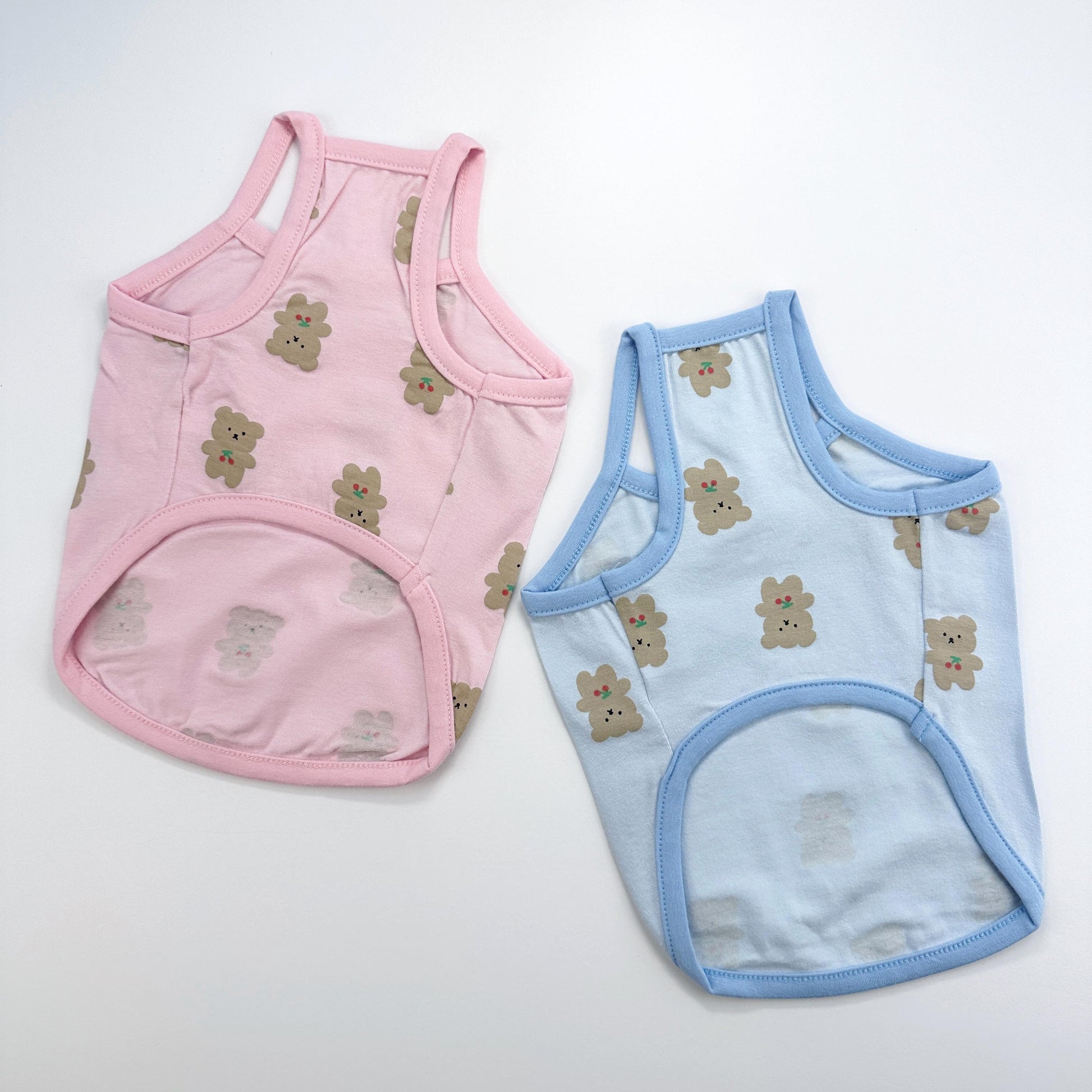 Teddy Popcorn Overall&Shirt, S-XL, Dog Romper, Dog Top, Dog Clothing, Dog Fashion, Dog Apparel - NKpup