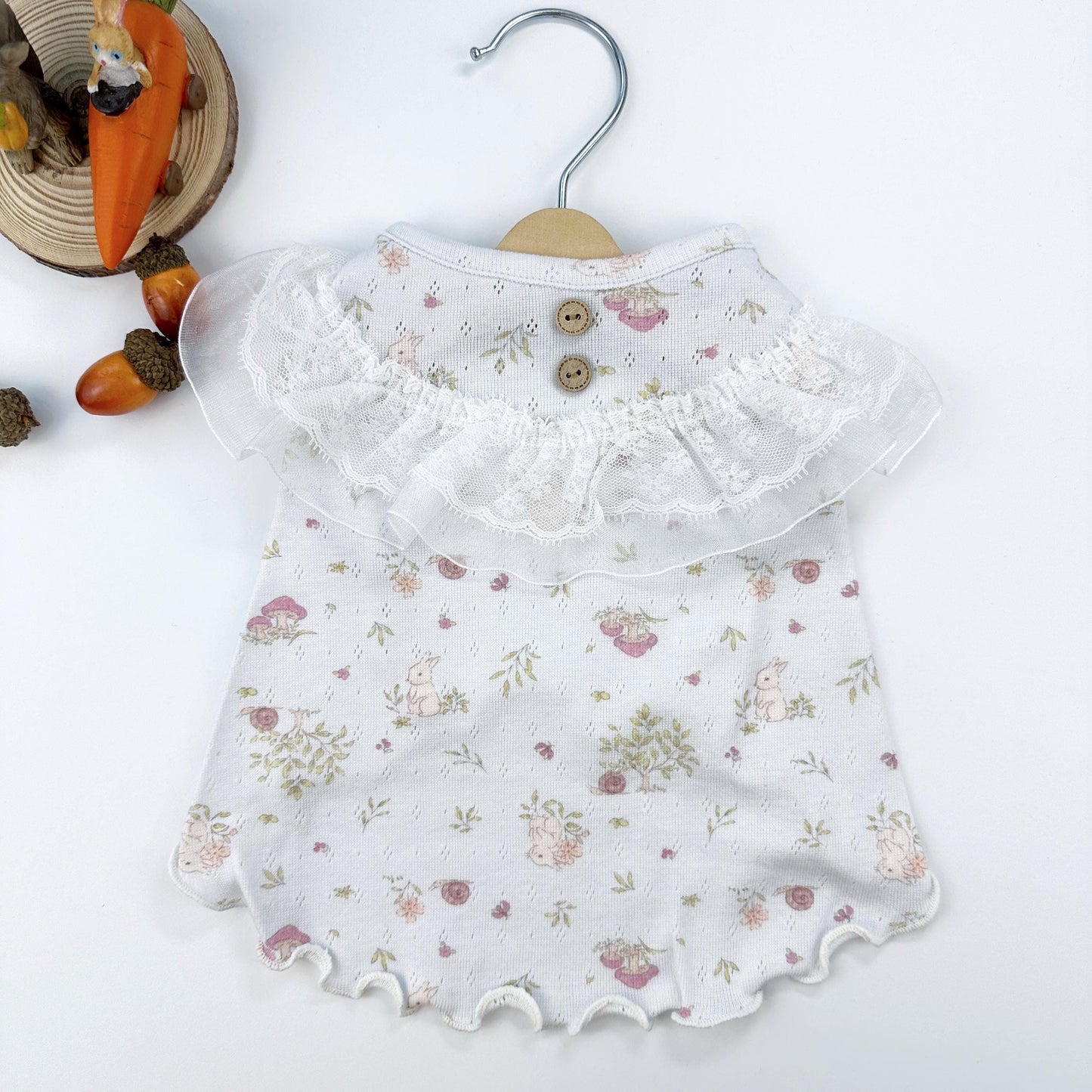Vintage Lace Floral Tee, S-XL, Cute Dog dress, Dog Top, Dog Clothing, Small Dog Clothes, NKPUP - NKpup
