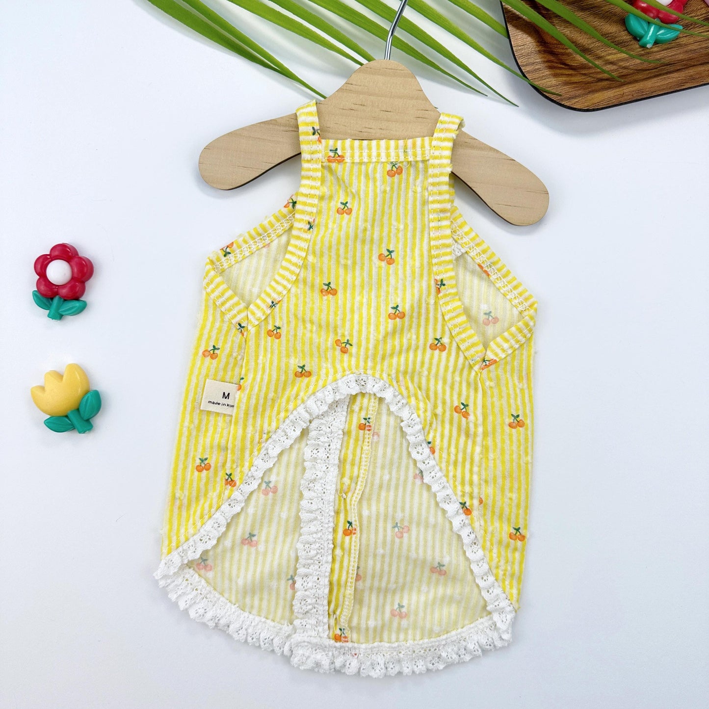 Cherry Stripe Lace Vest, S-2XL, Pet Clothing, Dog-Vest, Dog Jacket, Dog Fashion, Dog Apparel, Pet Clothing - NKpup
