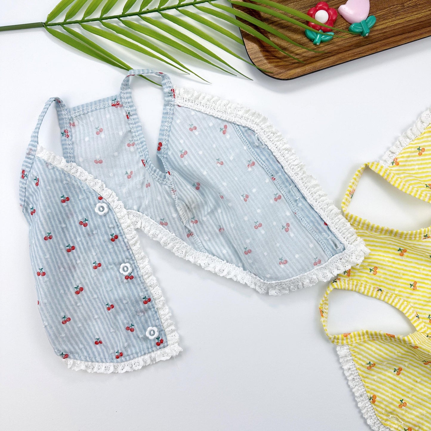 Cherry Stripe Lace Vest, S-2XL, Pet Clothing, Dog-Vest, Dog Jacket, Dog Fashion, Dog Apparel, Pet Clothing - NKpup
