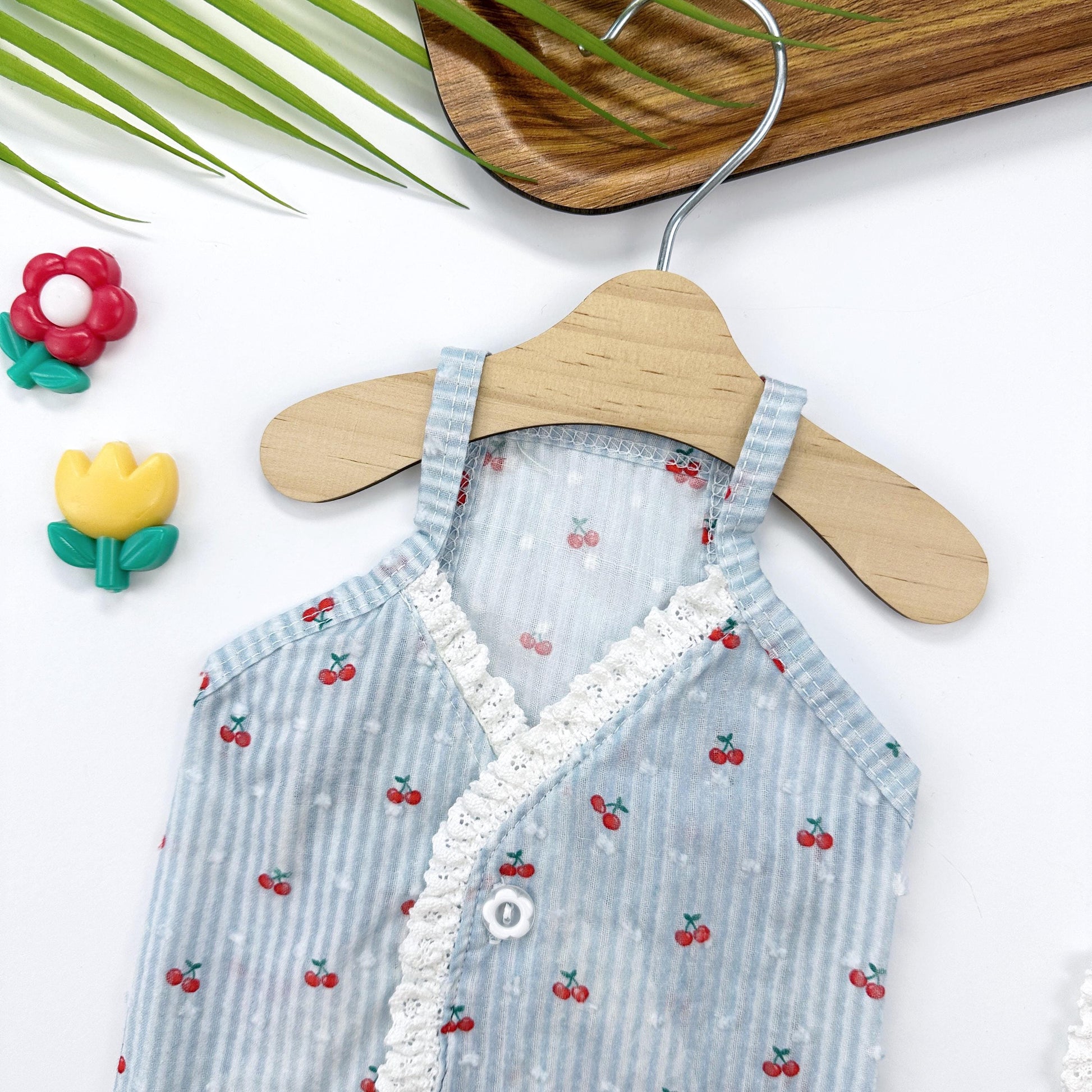 Cherry Stripe Lace Vest, S-2XL, Pet Clothing, Dog-Vest, Dog Jacket, Dog Fashion, Dog Apparel, Pet Clothing - NKpup