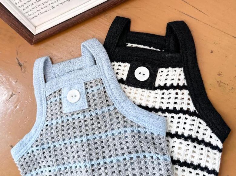 Waffle Knit Crop Top, XS-2XL, Pet Clothing, Dog-Tee, Dog check-shirt, Dog Top, Dog Clothing, Dog Fashion, Dog Long sleeves - NKpup
