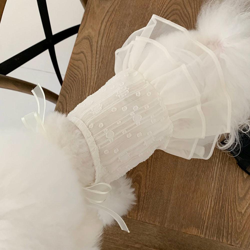 Elegant Organza Ribbon Dress, S-XL, Small Dog Clothes, Dog Dress, Dog Cute Dress, Dog Apparel, NKPUP - NKpup