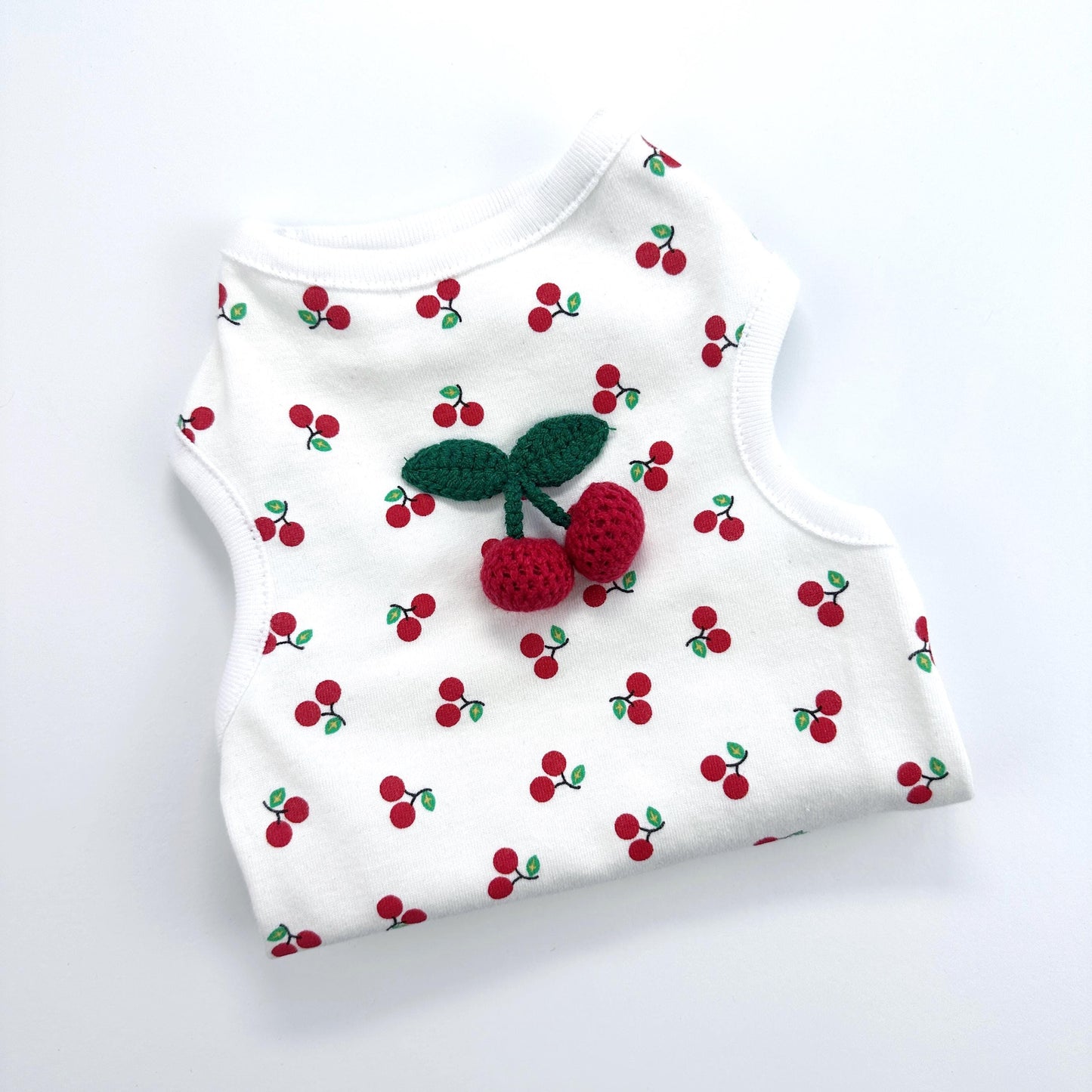 Cherry Top, S-2XL, Dog-Tee, Dog T-shirt, Dog Top, Gift for Dogs, Undershirt for Dogs - NKpup