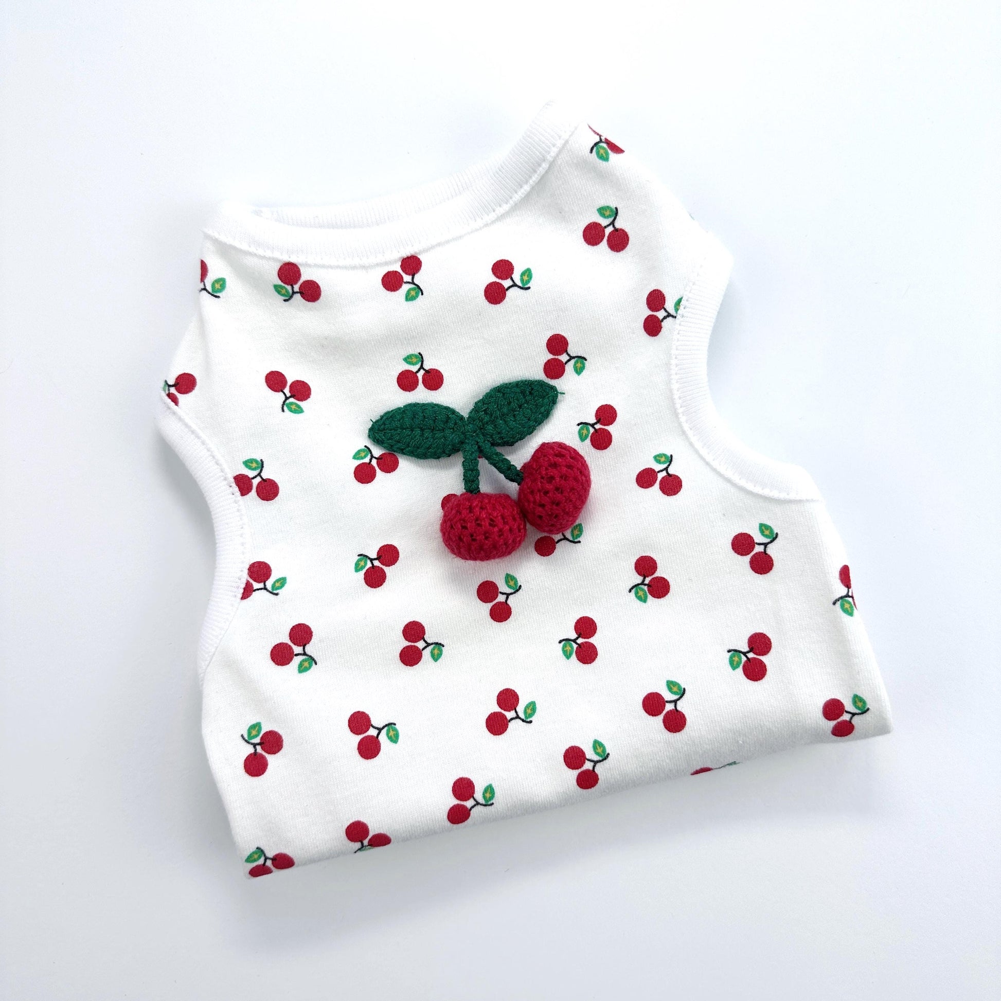 Cherry Top, S-2XL, Dog-Tee, Dog T-shirt, Dog Top, Gift for Dogs, Undershirt for Dogs - NKpup