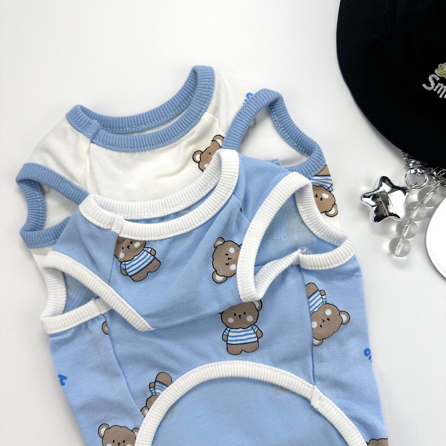 Hello Teddy Top, S-4XL, Small Dog Clothes, Cotton Shirt, Dog-Tee, Dog T-shirt, Dog Top, NKPUP - NKpup