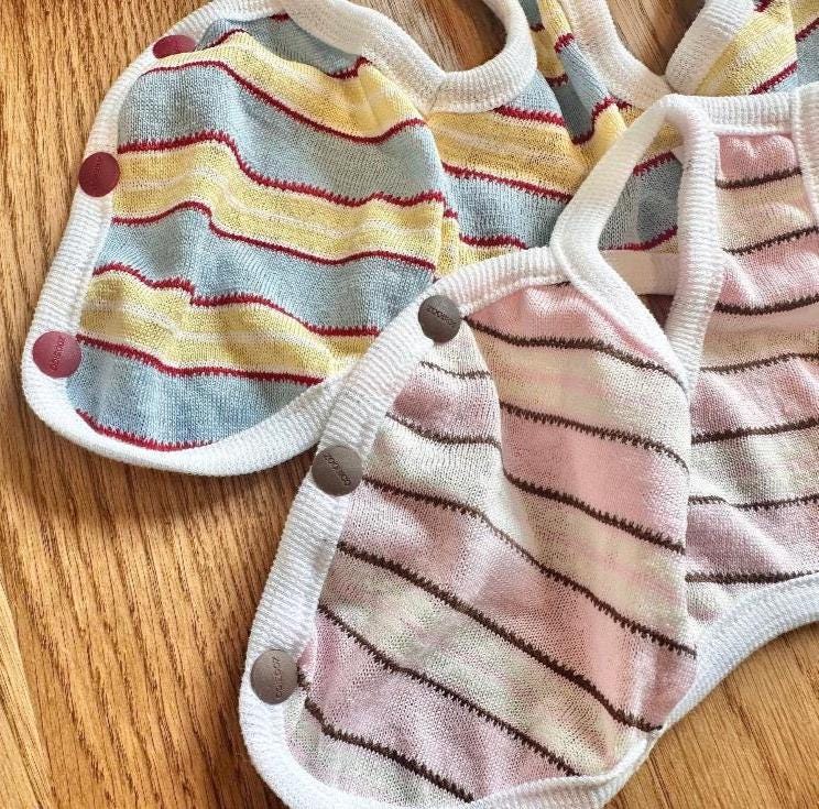 Pastel Stripe Snap Vest, XS-2XL, Pet Clothing, Dog-Vest, Dog Jacket, Dog Fashion, Dog Apparel, Pet Clothing - NKpup