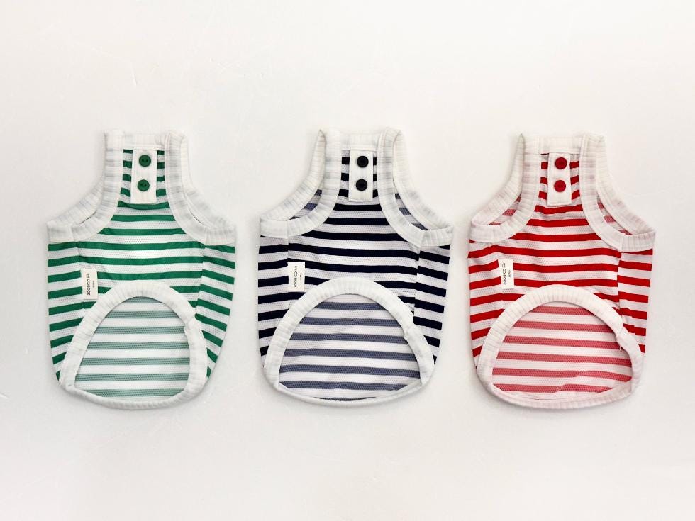Classic Stripe Top, XS-2XL, Small Dog Clothes, Dog Essential Tee, Dog T-shirts, Dog Top, NKPUP - NKpup