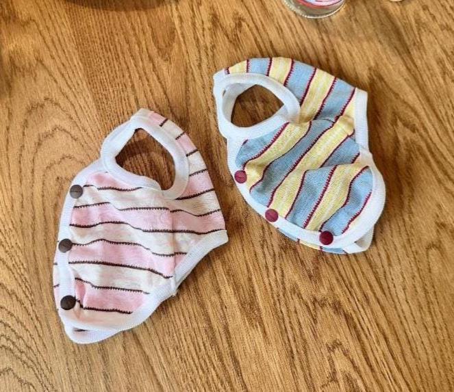 Pastel Stripe Snap Vest, XS-2XL, Pet Clothing, Dog-Vest, Dog Jacket, Dog Fashion, Dog Apparel, Pet Clothing - NKpup