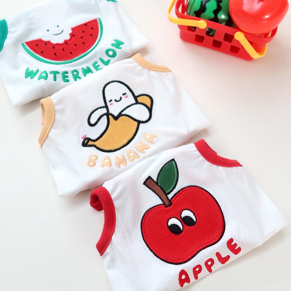 Fruit Cooling Top, S-2XL, Summer Shirt, Dog-Tee, Dog T-shirt, Dog Top, Dog Clothing, Dog Fashion - NKpup