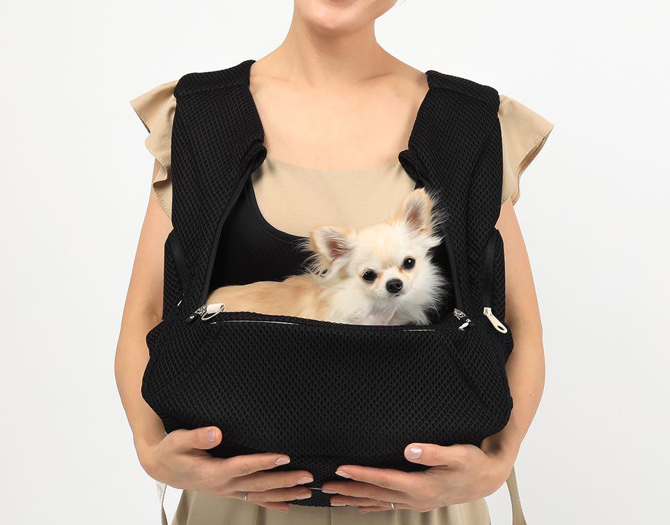 Pet Front Carrier, Ver7, Up to 18lbs, Adjustable Hands Free Front Facing Dog Pouch, Side Window, Safety Hook, Pocket, Pet Out Door - NKpup