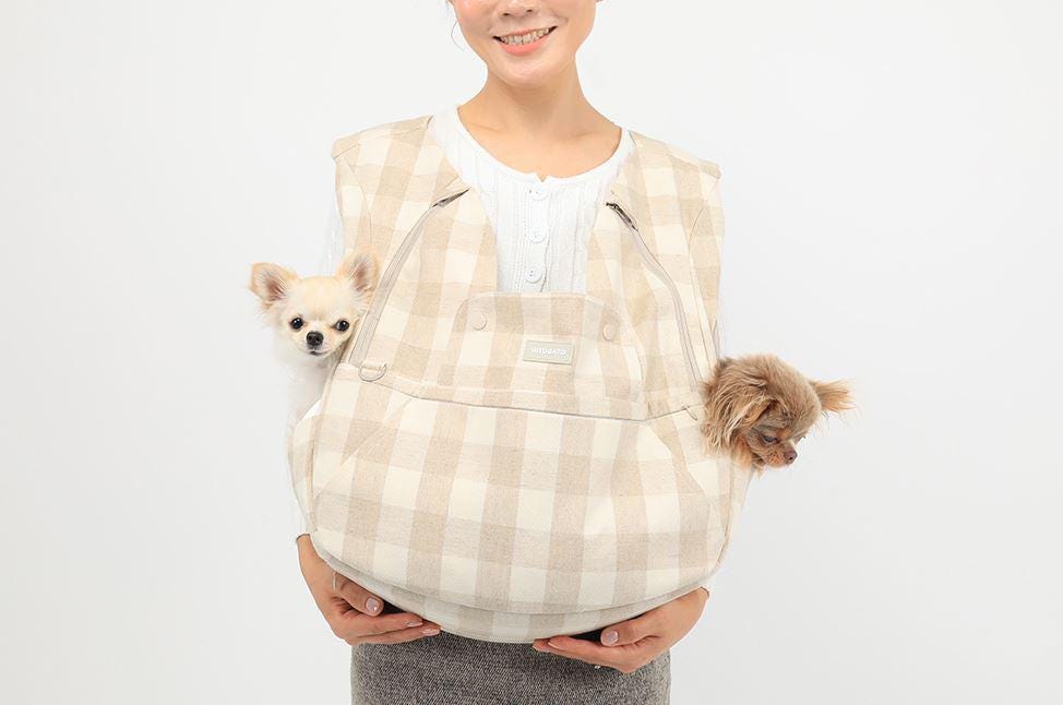 Pet Front Carrier, Ver7, Up to 18lbs, Adjustable Hands Free Front Facing Dog Pouch, Side Window, Safety Hook, Pocket, Pet Out Door - NKpup