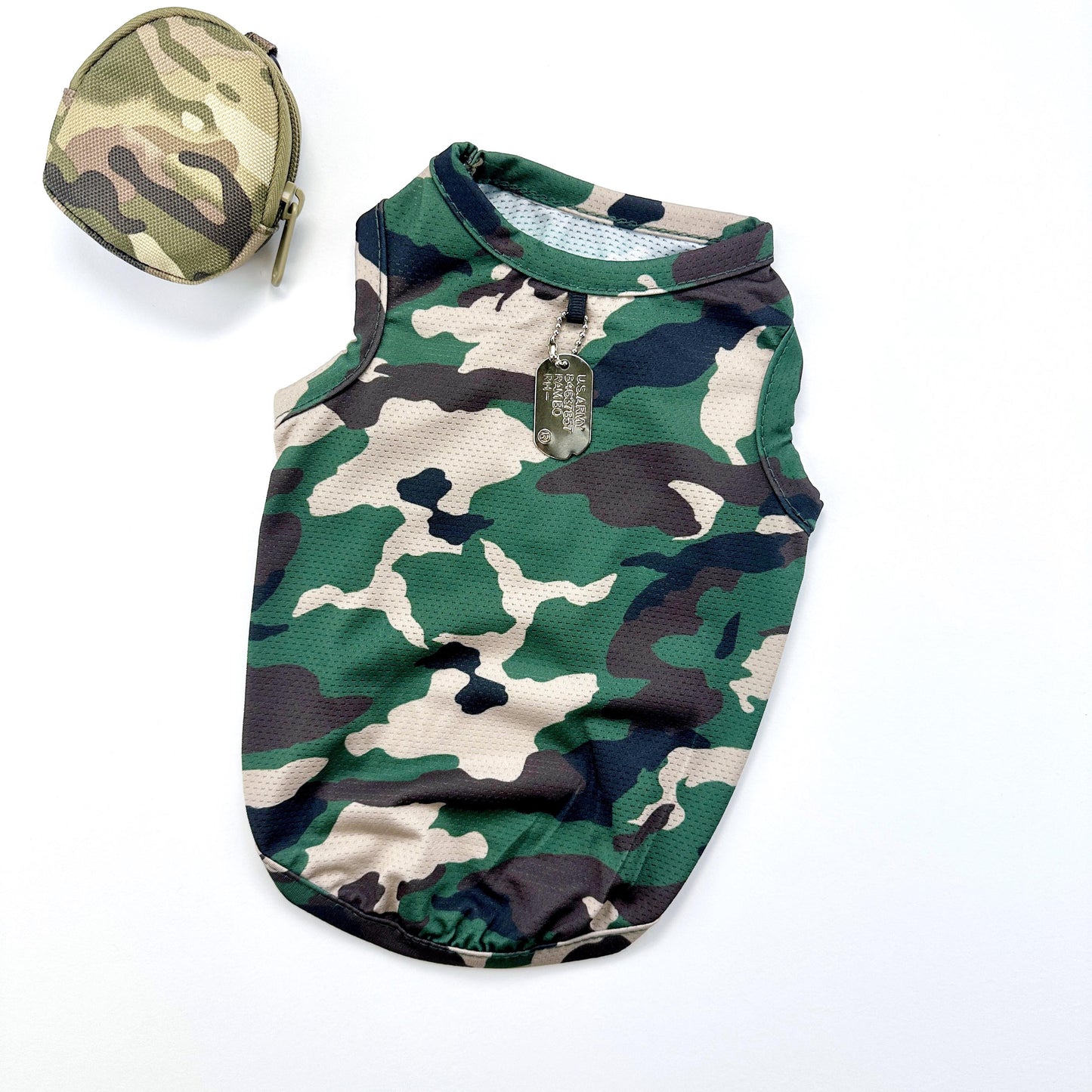 Military Mesh Top, S-XL, Dog-Tee, Dog T-shirt, Dog Top, Dog Clothing, Gift for Dogs, Undershirt for Dogs - NKpup