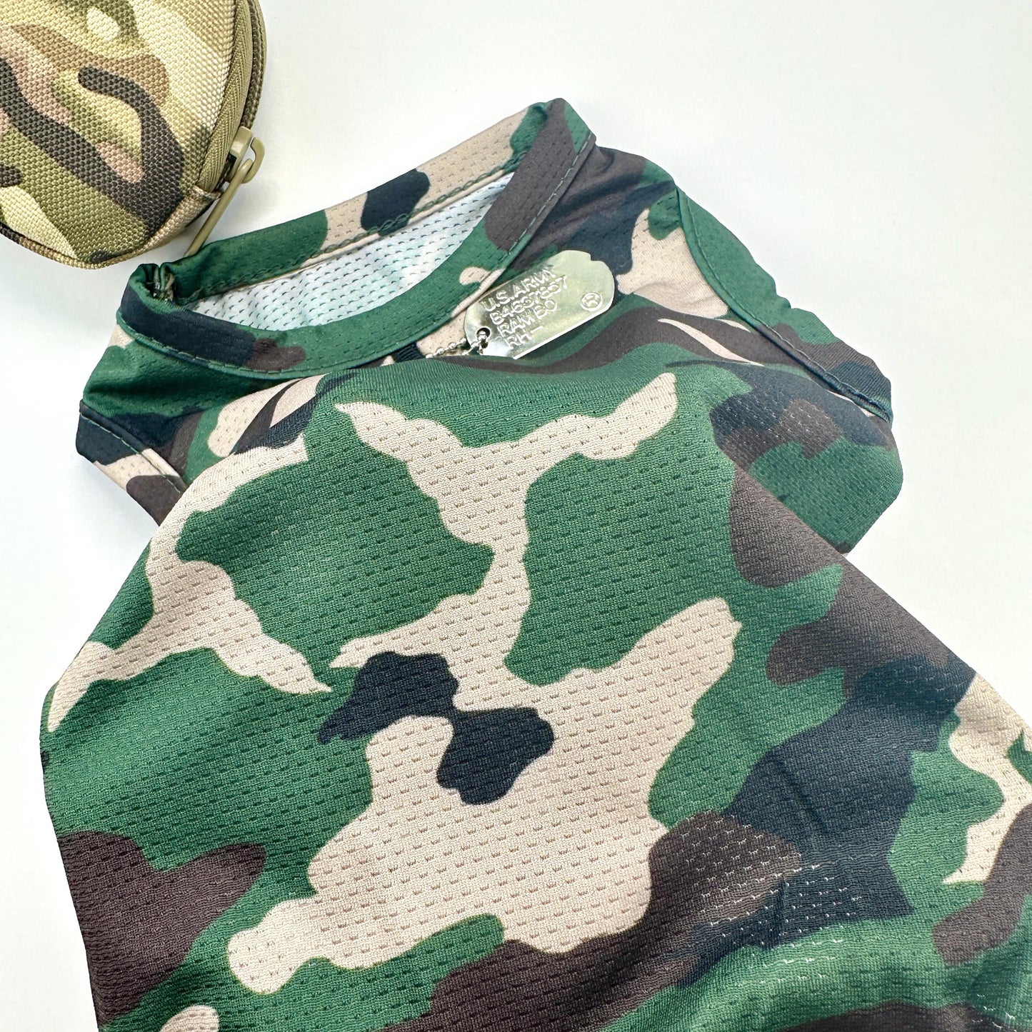 Military Mesh Top, S-XL, Dog-Tee, Dog T-shirt, Dog Top, Dog Clothing, Gift for Dogs, Undershirt for Dogs - NKpup
