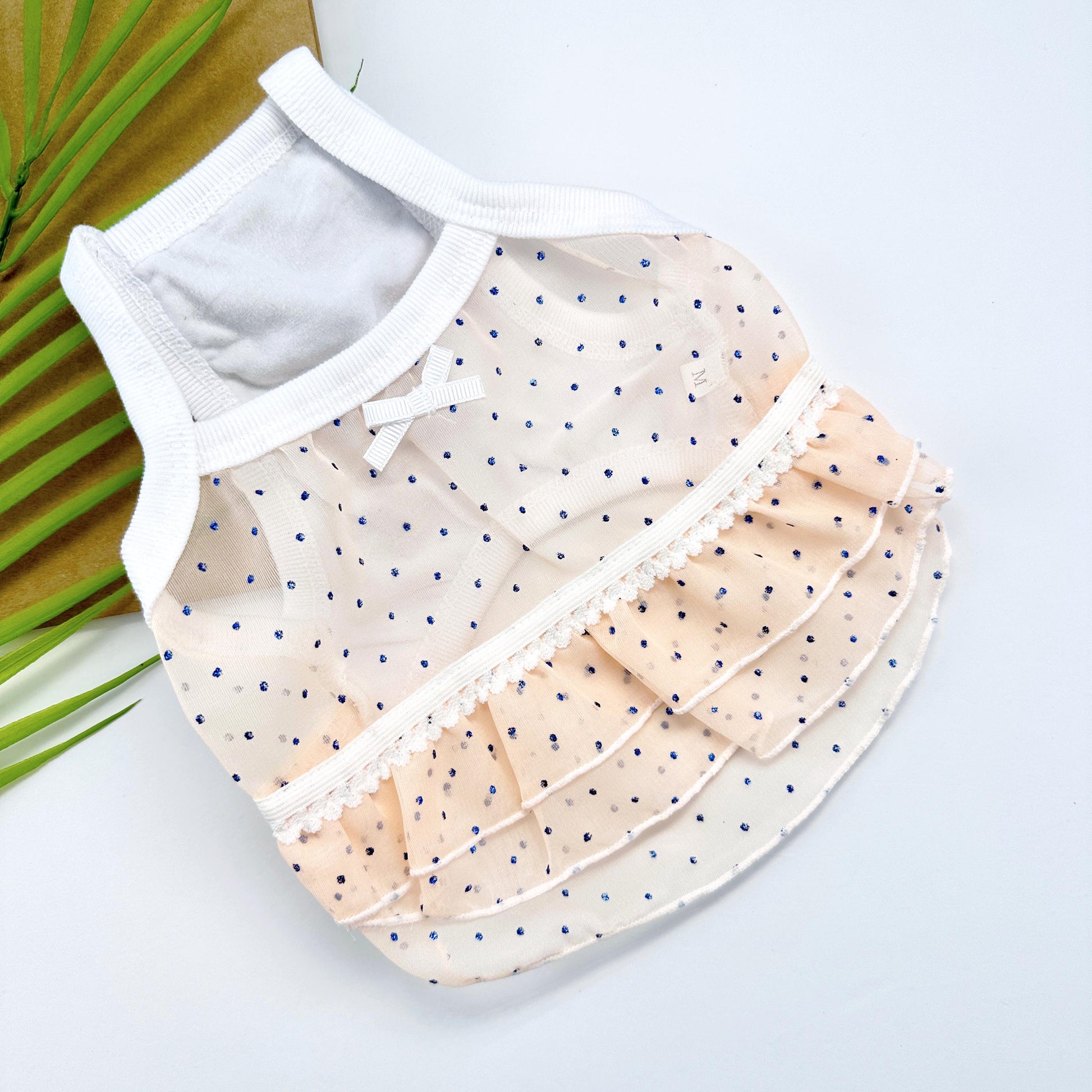 Sweet Dot Crop Top, S-XL, Small Dog Clothes, Dog Floral Dress, Dog T-shirt, Dog Top, NKPUP - NKpup
