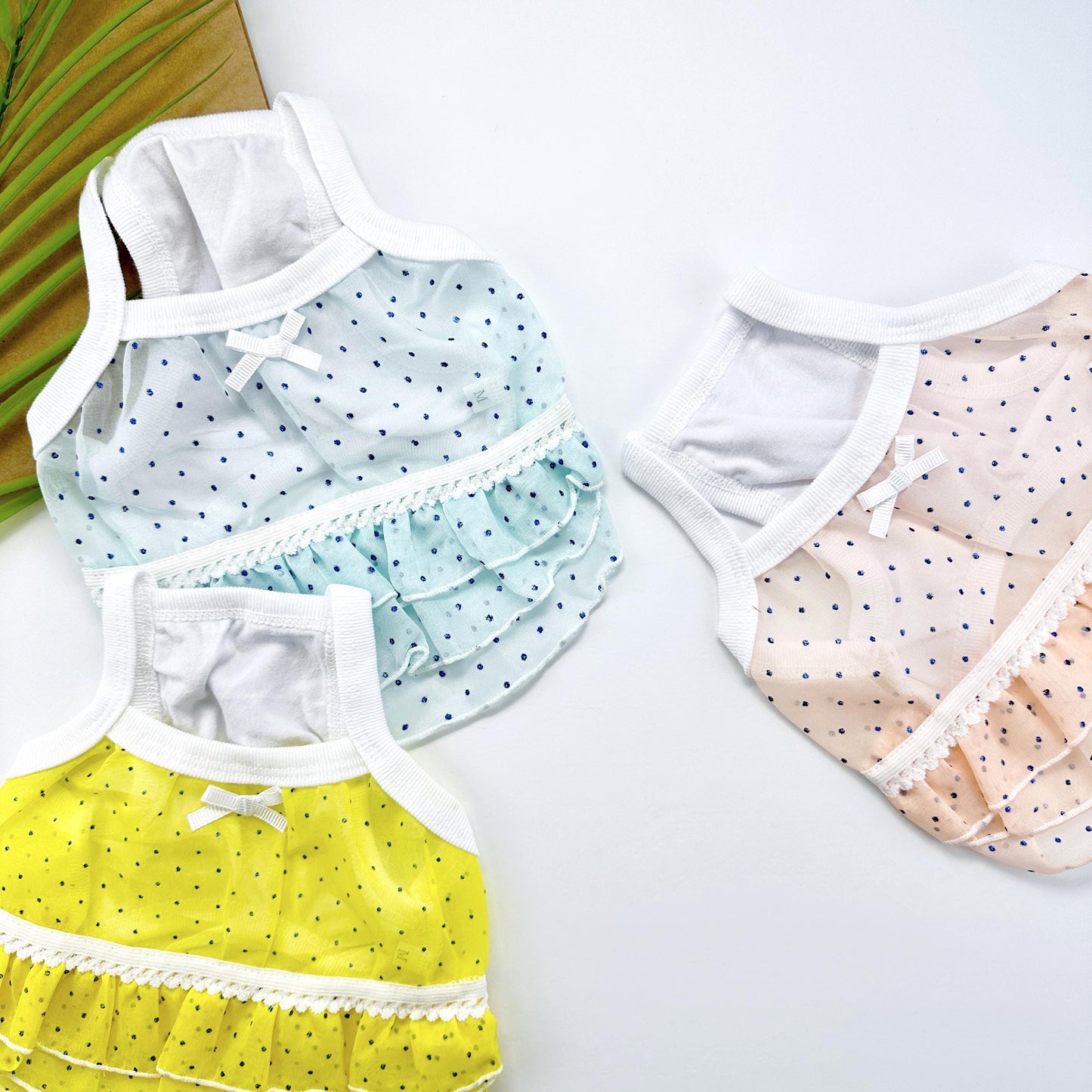 Sweet Dot Crop Top, S-XL, Small Dog Clothes, Dog Floral Dress, Dog T-shirt, Dog Top, NKPUP - NKpup