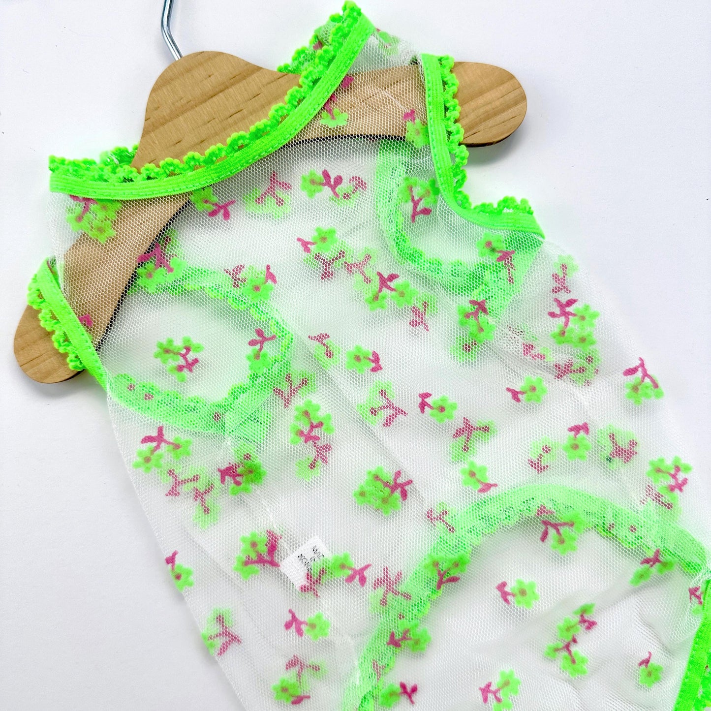 Floral Mesh Tee, S-XL, Small Dog Clothes, Dog Floral Dress, Dog T-shirt, Dog Top, NKPUP - NKpup