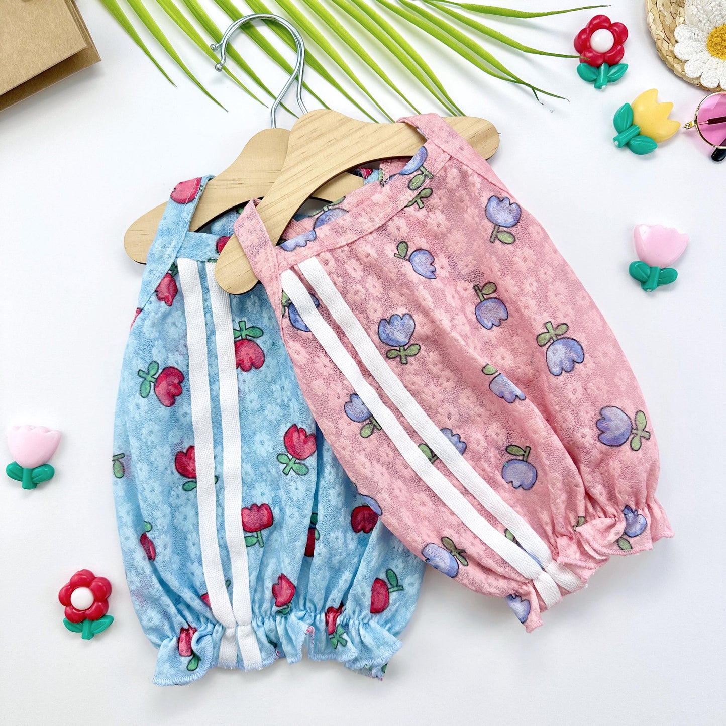 Tulip Floral Top, XS-2XL, Small Dog Clothes, Dog Top, Dog Summer Knit, NKPUP - NKpup